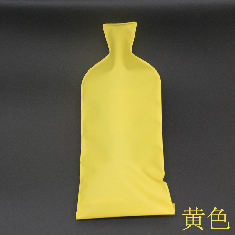 黄色pvc红酒冰袋葡萄酒保护袋长颈酒瓶货运防碰撞气泡保护袋